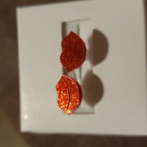 Ladies post back lip earrings